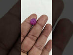 Load and play video in Gallery viewer, 8.54/CT Natural Ruby Stone with Govt. Lab Certificate-16275S206809
