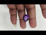 Load and play video in Gallery viewer, 12.05/CT Natural Amethyst Gemstone of Premium Quality with Govt. Lab Certificate