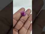 Load and play video in Gallery viewer, 9.42/CT Natural Ruby Stone with Govt. Lab Certificate-16275S206791