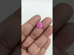 Load and play video in Gallery viewer, 5.46/CT Natural Ruby Stone with Govt. Lab Certificate-16140S206353