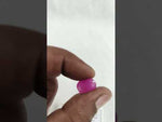Load and play video in Gallery viewer, 7.46/CT Natural Ruby Stone with Govt. Lab Certificate-16140S206352