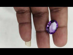 Load and play video in Gallery viewer, 11.30/CT Natural Amethyst Gemstone with Govt. Lab Certificate