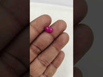 Load and play video in Gallery viewer, 3.7/CT Natural Ruby Stone with Govt. Lab Certificate-16140S206366