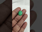 Load and play video in Gallery viewer, 7.57/CT Natural Panna Stone with Govt. Lab Certificate-12313D49919