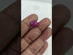 Load and play video in Gallery viewer, 7.36/CT Natural Ruby Stone with Govt. Lab Certificate-16275S206798