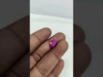 Load and play video in Gallery viewer, 5.79/CT Natural Ruby Stone with Govt. Lab Certificate-16140S206365