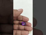 Load and play video in Gallery viewer, 9.70/CT Natural Amethyst Gemstone with Govt. Lab Certificate