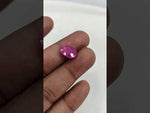 Load and play video in Gallery viewer, 7.59/CT Natural Ruby Stone with Govt. Lab Certificate-16140S206350