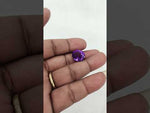 Load and play video in Gallery viewer, 12.50/CT Natural Amethyst Gemstone with Govt. Lab Certificate
