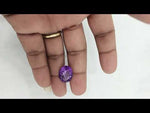 Load and play video in Gallery viewer, 13.85/CT Natural Amethyst Gemstone with Govt. Lab Certificate