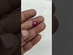 Load and play video in Gallery viewer, 4.04/CT Natural Ruby Stone with Govt. Lab Certificate-16016S205959