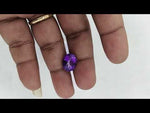 Load and play video in Gallery viewer, 8.05/CT Natural Amethyst Gemstone with Govt. Lab Certificate