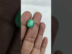 Load and play video in Gallery viewer, 6.63/CT Natural Panna Stone with Govt. Lab Certificate-12377D50212