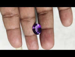 Load and play video in Gallery viewer, 6.60/CT VIOLET Color Natural Amethyst Gemstone with Govt. Lab Certificate