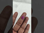 Load and play video in Gallery viewer, 4.93/CT Natural Ruby Stone with Govt. Lab Certificate-16275S206786