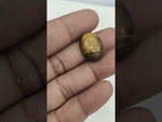 Load and play video in Gallery viewer, 17.3/CT Tiger Eye with Govt. Lab Certificate-TGR00041
