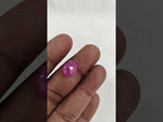 Load and play video in Gallery viewer, 5.48/CT Natural Ruby Stone with Govt. Lab Certificate-16016S205960