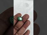 Load and play video in Gallery viewer, 5.82/CT Natural Panna Stone with Govt. Lab Certificate-12377D50208