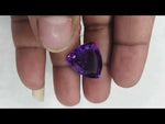 Load and play video in Gallery viewer, 19.25/CT Natural Amethyst Gemstone  of Premium Quality  with Govt. Lab Certificate