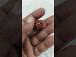 Load and play video in Gallery viewer, 2.630 Gram Natural Three Mukhi Rudraksha with Govt. Lab Certificate-KG615119