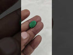 Load and play video in Gallery viewer, 5.57/CT Natural Panna Stone with Govt. Lab Certificate-11925D48109