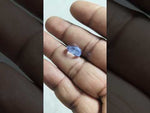 Load and play video in Gallery viewer, 5.48/CT Natural Blue Sapphire with Govt Lab Certificate (23310)