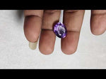 Load and play video in Gallery viewer, 10.95/CT Natural Amethyst Gemstone with Govt. Lab Certificate
