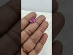 Load and play video in Gallery viewer, 4.02/CT Natural Ruby Stone with Govt. Lab Certificate-15897S205554
