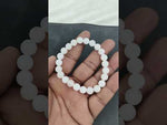 Load and play video in Gallery viewer, WHITE SNOW JADE BRACELET
