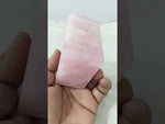 Load and play video in Gallery viewer, 612.80/GM NATURAL ROSE QUARTZ BRICK
