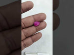 Load and play video in Gallery viewer, 4.79/CT Natural Ruby Stone with Govt. Lab Certificate-16016S205961