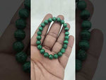 Load and play video in Gallery viewer, MALACHITE BRACELET SMALL BEADS