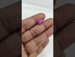 Load and play video in Gallery viewer, 5.53/CT Natural Ruby Stone with Govt. Lab Certificate-16140S206370