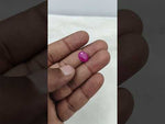 Load and play video in Gallery viewer, 3.97/CT Natural Ruby Stone with Govt. Lab Certificate-15909S205586