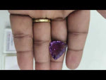 Load and play video in Gallery viewer, 17.50/CT Natural Amethyst Gemstone with Govt. Lab Certificate
