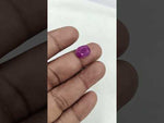 Load and play video in Gallery viewer, 4.53/CT Natural Ruby Stone with Govt. Lab Certificate-16140S206356
