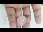 Load and play video in Gallery viewer, 37.35/CT Healing Rose Quartz Stone with Govt. Lab Certificate-484851