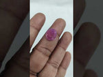Load and play video in Gallery viewer, 7.6/CT Natural Ruby Stone with Govt. Lab Certificate-16275S206803