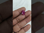 Load and play video in Gallery viewer, 9.07/CT Natural Ruby Stone with Govt. Lab Certificate-11946D48234