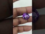 Load and play video in Gallery viewer, 13.65/CT Natural Amethyst Gemstone with Govt. Lab Certificate