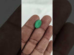Load and play video in Gallery viewer, 4.89/CT Natural Panna Stone with Govt. Lab Certificate-12377D50218