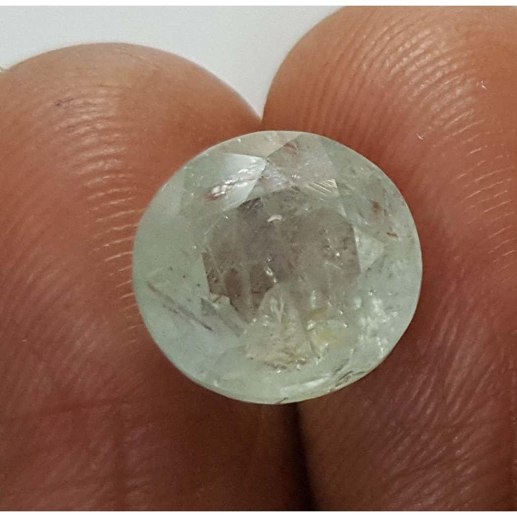 5.72 Ratti Natural White sapphire with Govt Lab Certificate-(6771)