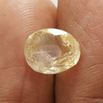 Load image into Gallery viewer, 4.33/CT Natural Yellow Sapphire With Govt Lab Certificate-YELSA9U

