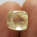 Load image into Gallery viewer, 5.63/CT Natural Yellow Sapphire With Govt Lab Certificate-YELSA9U
