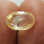 Load image into Gallery viewer, 3.77/CT Natural Yellow Sapphire With Govt Lab Certificate-YELSA9V

