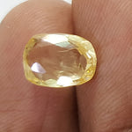 Load image into Gallery viewer, 3.50/CT Natural Yellow Sapphire with Govt Lab Certificate-YELSA9W
