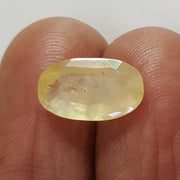 3.96 Ratti Natural Yellow Sapphire with Govt Lab Certificate-(6771)
