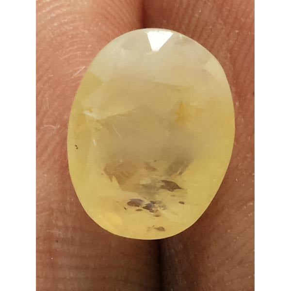 6.33 Ratti yellow sapphire with Govt Lab Certificate-(6100)