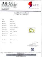 Load image into Gallery viewer, 5.72/CT Natural Yellow Sapphire with Govt Lab Certificate-78810
