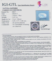 2.09/CT Natural Pitambari Sapphire with Govt Lab Certificate-88471